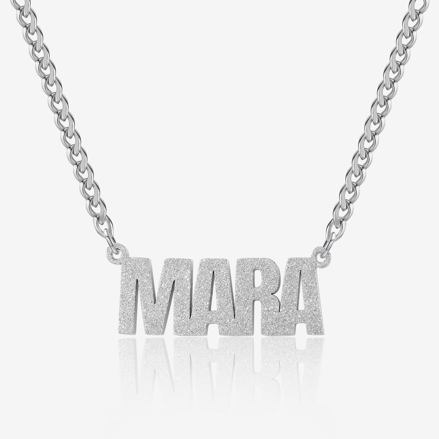Collier Personnalisé Prénom en Argent avec Découpe Étoile | Cadeau Unique pour Elle 5