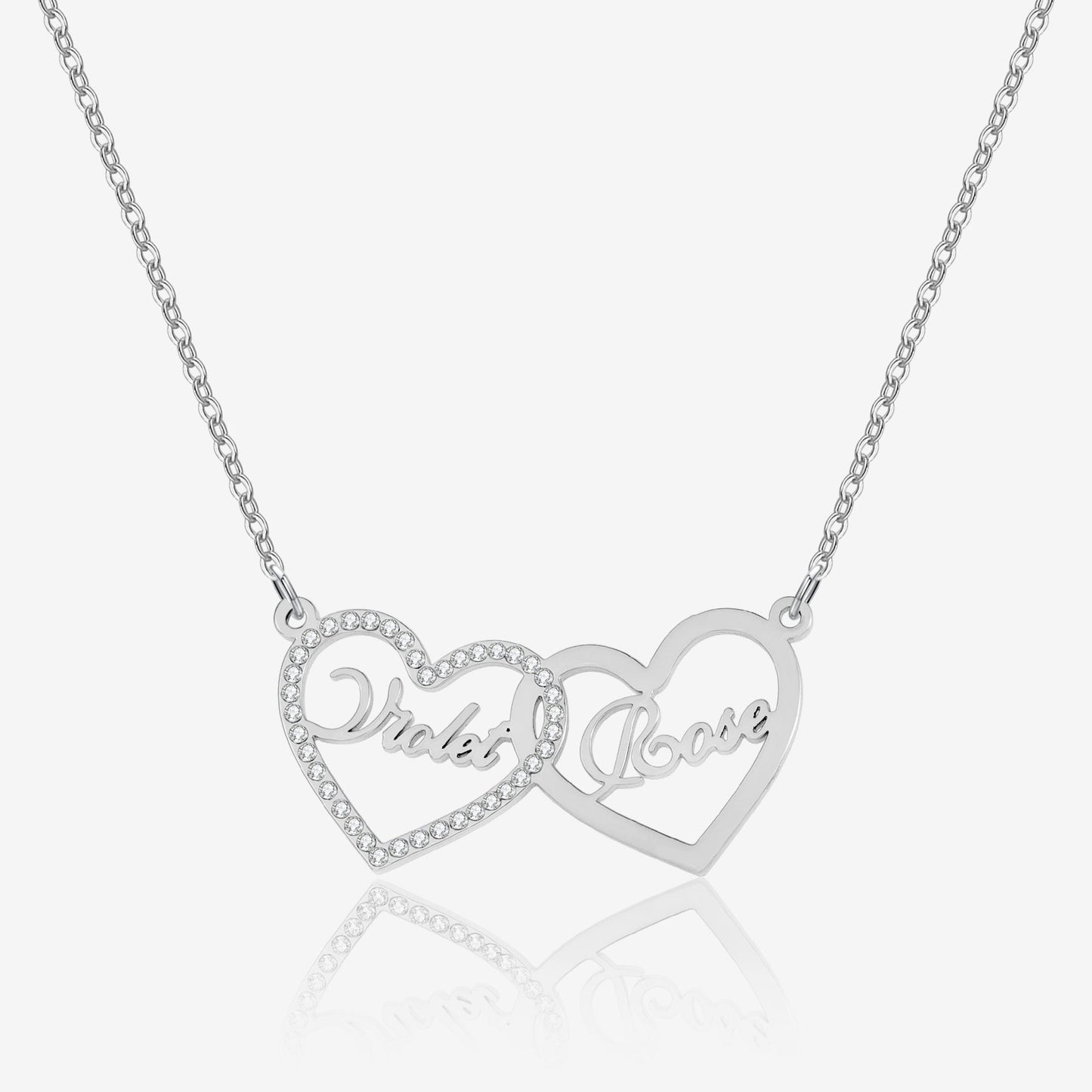Bijoux Étoilés | Collier Personnalisé Prénom Femme avec Cœur Iced | Cadeau Unique pour Elle 4