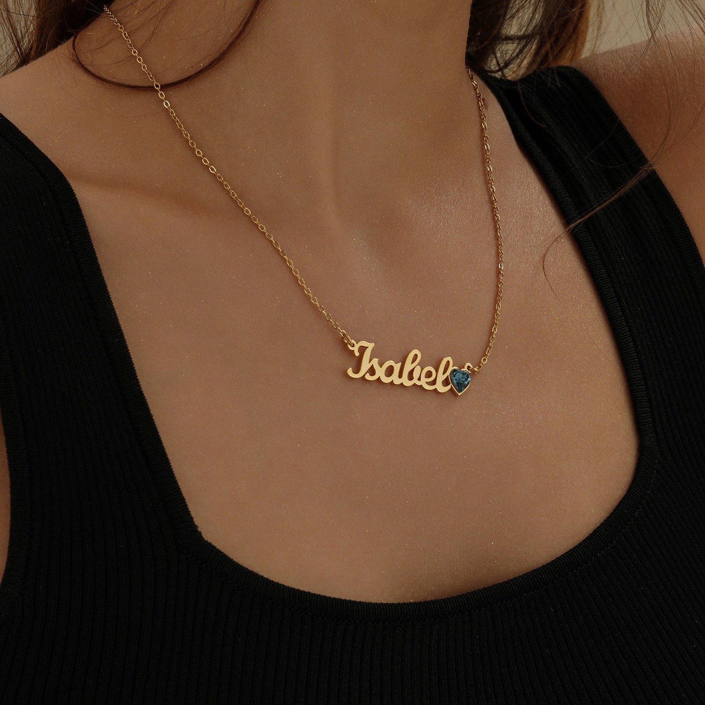 Collier Personnalisé Femme | Collier Prénom avec Pierre de Naissance | Bijou Émotionnel pour Maman 3