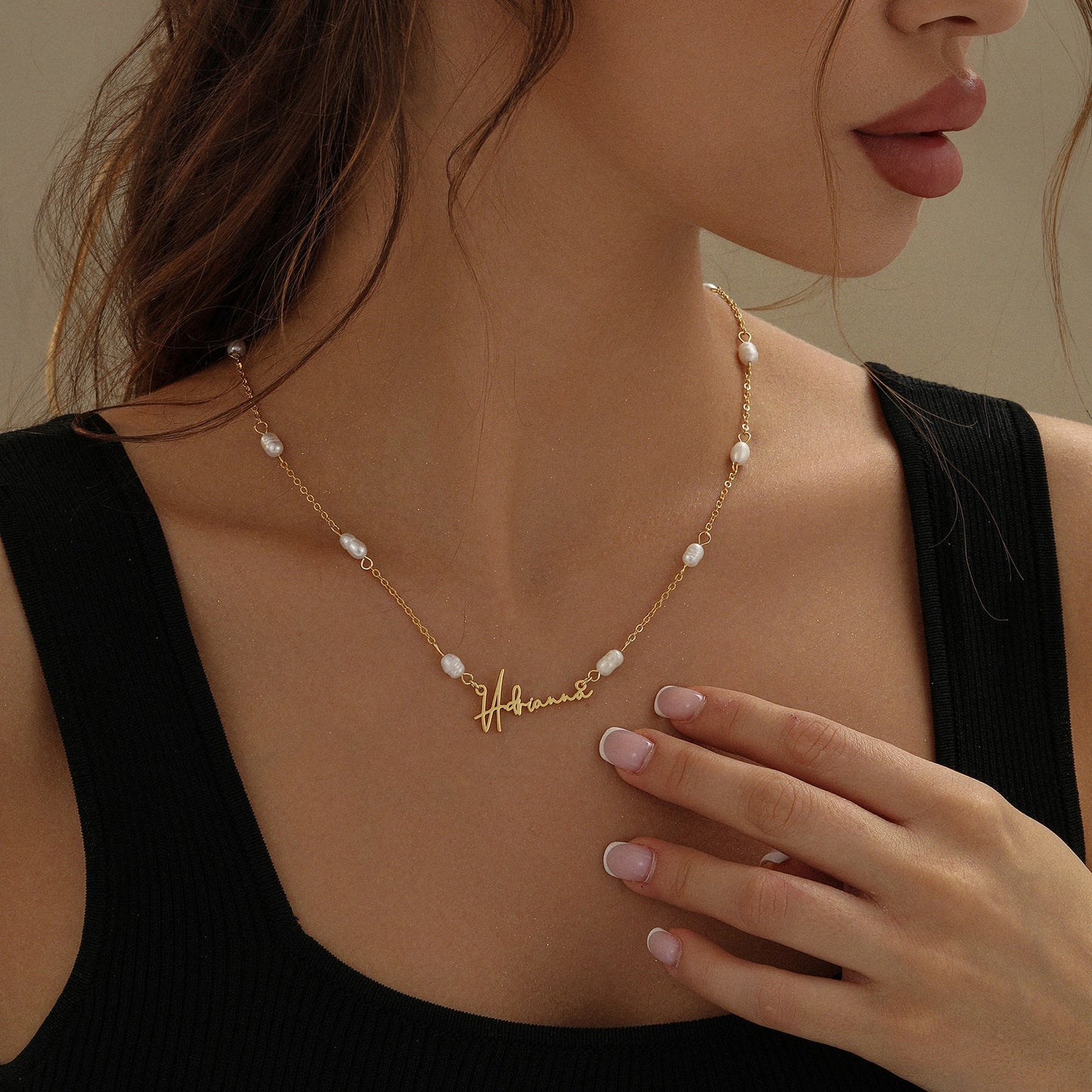 Collier Personnalisé Prénom Femme avec Chaîne en Perles | Idéal Cadeau Unique 5