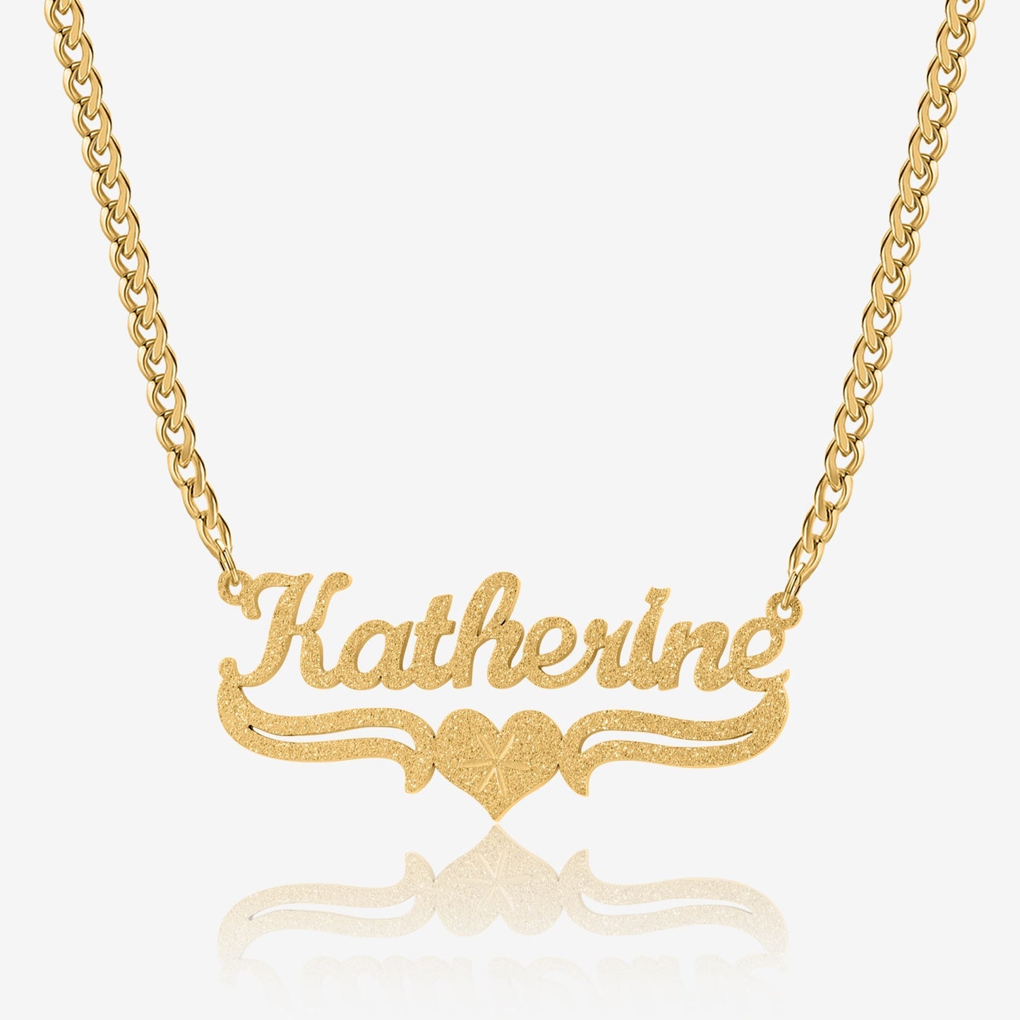 Collier Personnalisé Prénom | Collier Femme en Argent avec Cœur Découpé | Cadeau Unique pour Elle 1