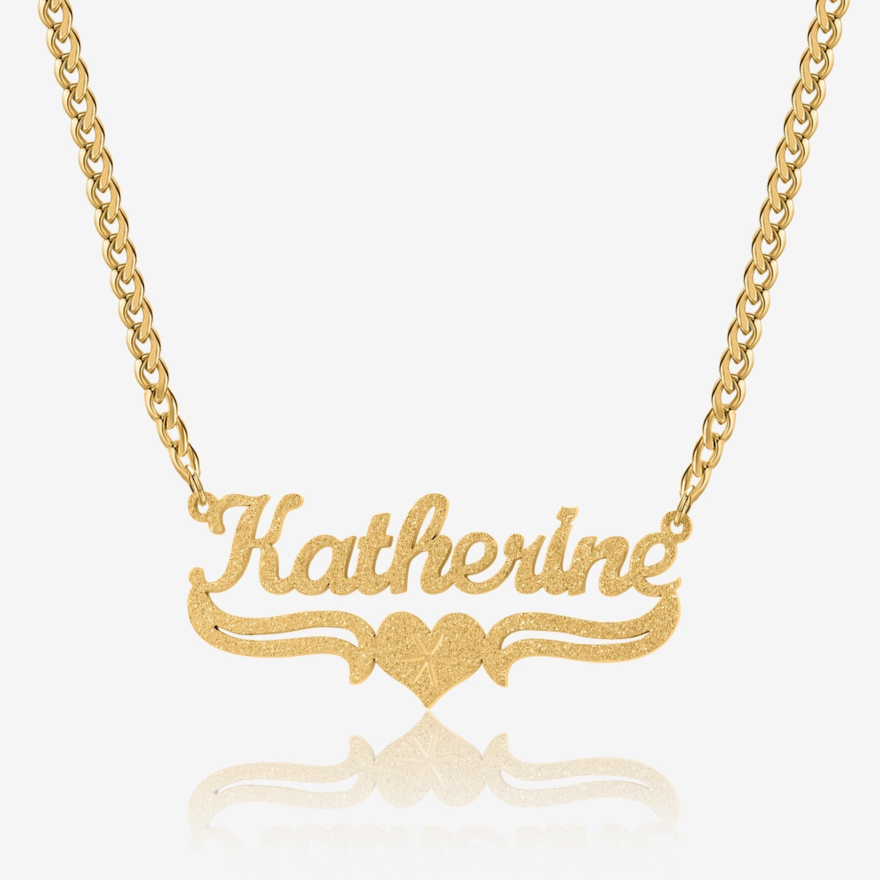 Collier Personnalisé Prénom | Collier Femme en Argent avec Cœur Découpé | Cadeau Unique pour Elle 1