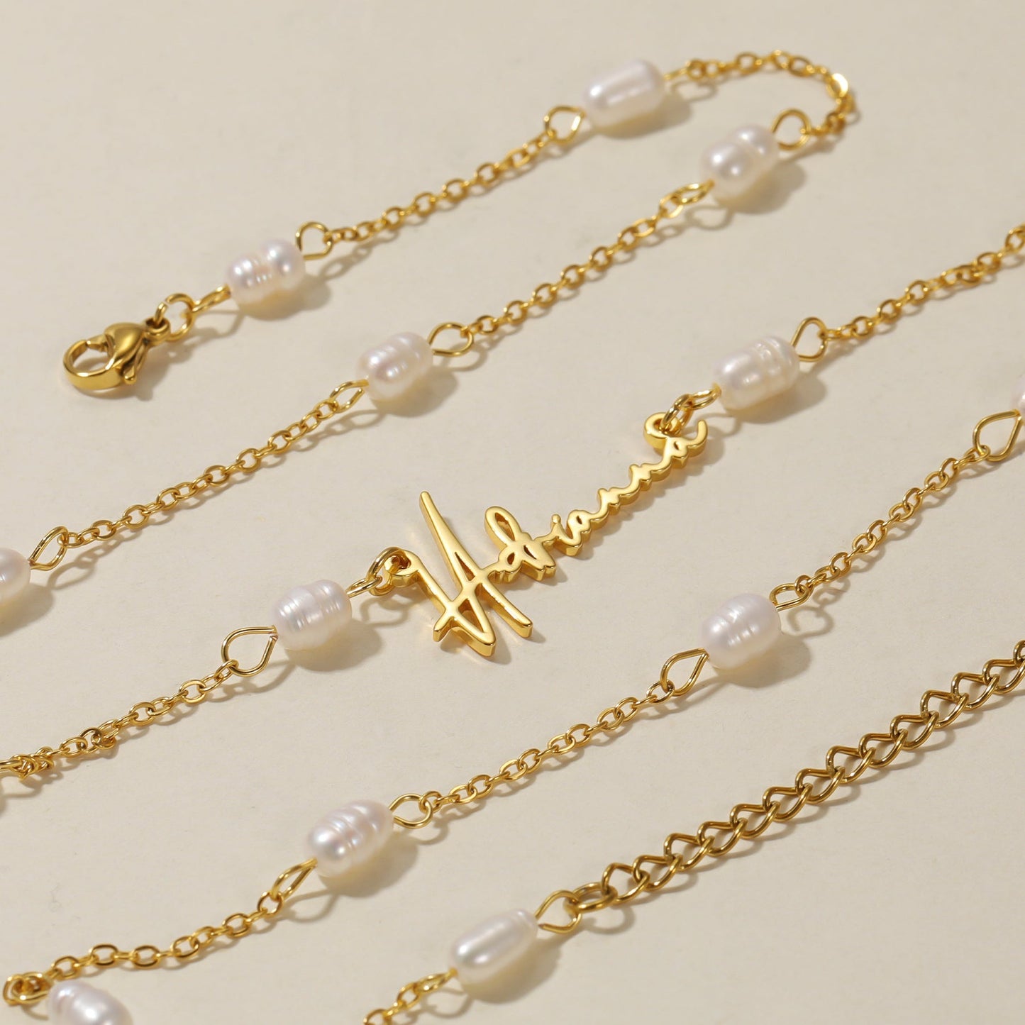 Collier Personnalisé Prénom Femme avec Chaîne en Perles | Idéal Cadeau Unique 6