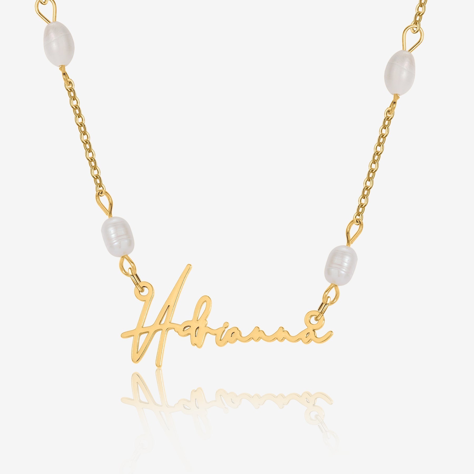 Collier Personnalisé Prénom Femme avec Chaîne en Perles | Idéal Cadeau Unique 1