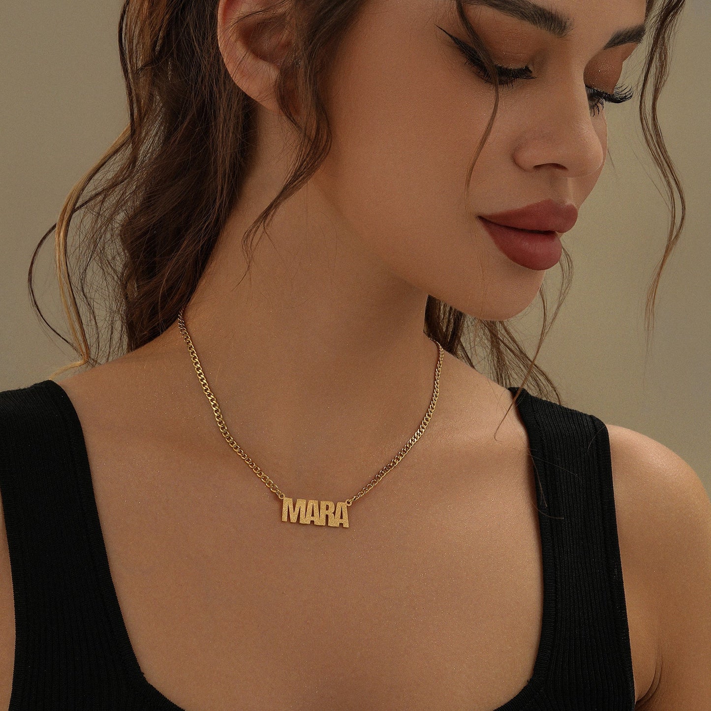 Collier Personnalisé Prénom en Argent avec Découpe Étoile | Cadeau Unique pour Elle 4