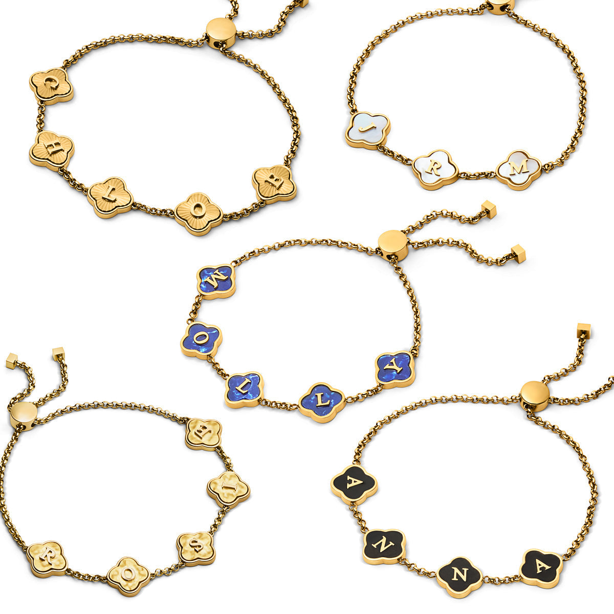 Bracelet Personnalisé Femme en Or 18K avec Prénom et Pierre de Naissance | Bijoux Émotionnels pour Maman 5