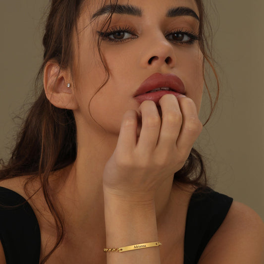 Ibaal | Bracelet Personnalisé avec Gravure de Prénom | Finition en Or, Argent ou Or Rose pour Maman 2