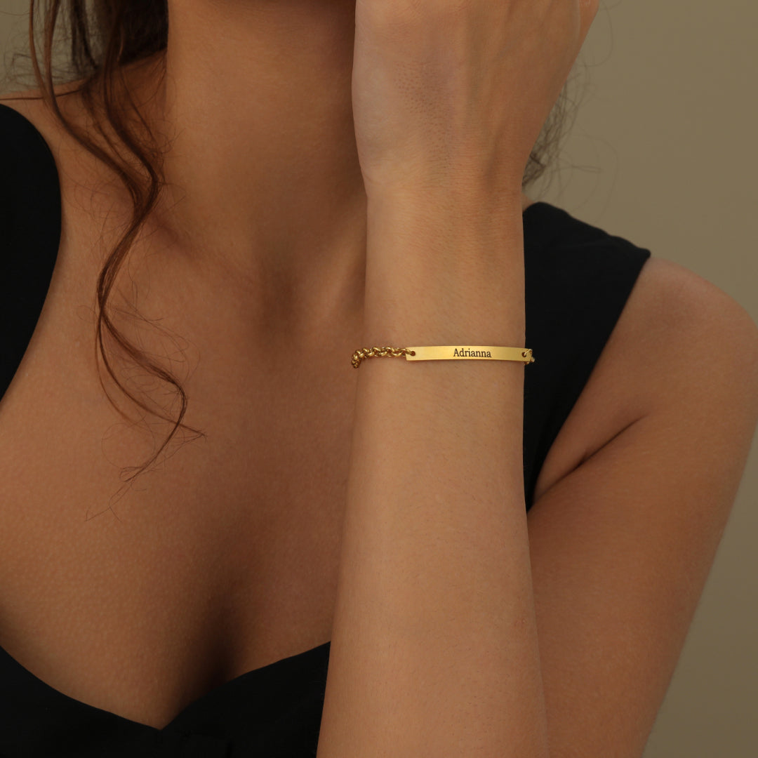 Ibaal | Bracelet Personnalisé avec Gravure de Prénom | Finition en Or, Argent ou Or Rose pour Maman 4