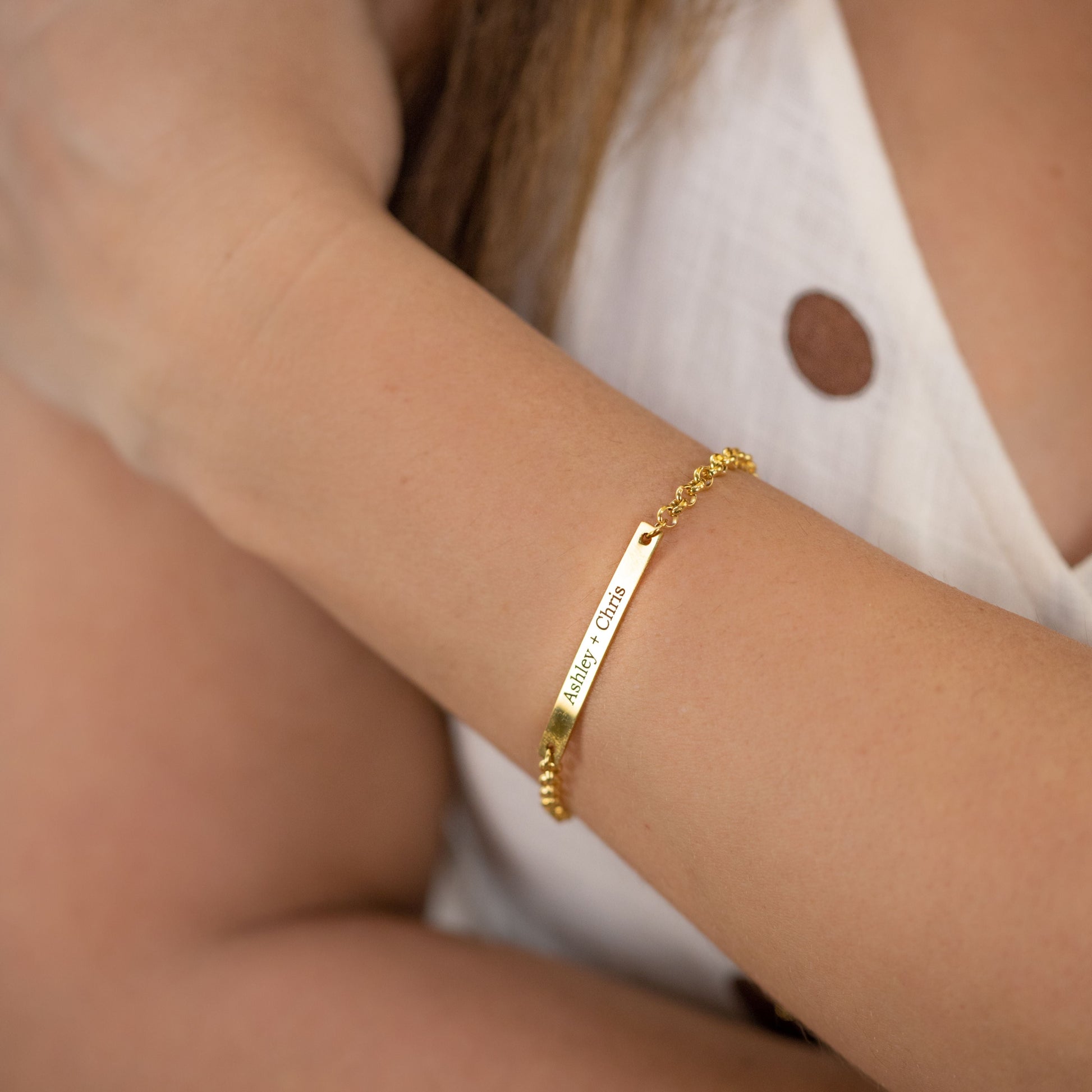 Ibaal | Bracelet Personnalisé avec Gravure de Prénom | Finition en Or, Argent ou Or Rose pour Maman 5