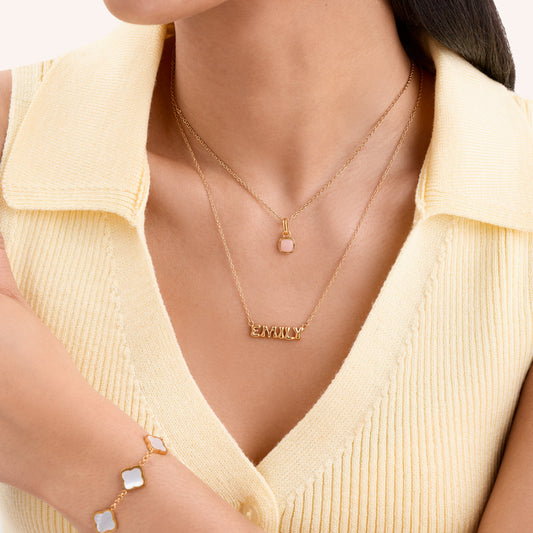 Ibaal | Collier Personnalisé Prénom en Or 18K avec Jusqu'à 3 Prénoms | Cadeau Émotionnel pour Maman 2