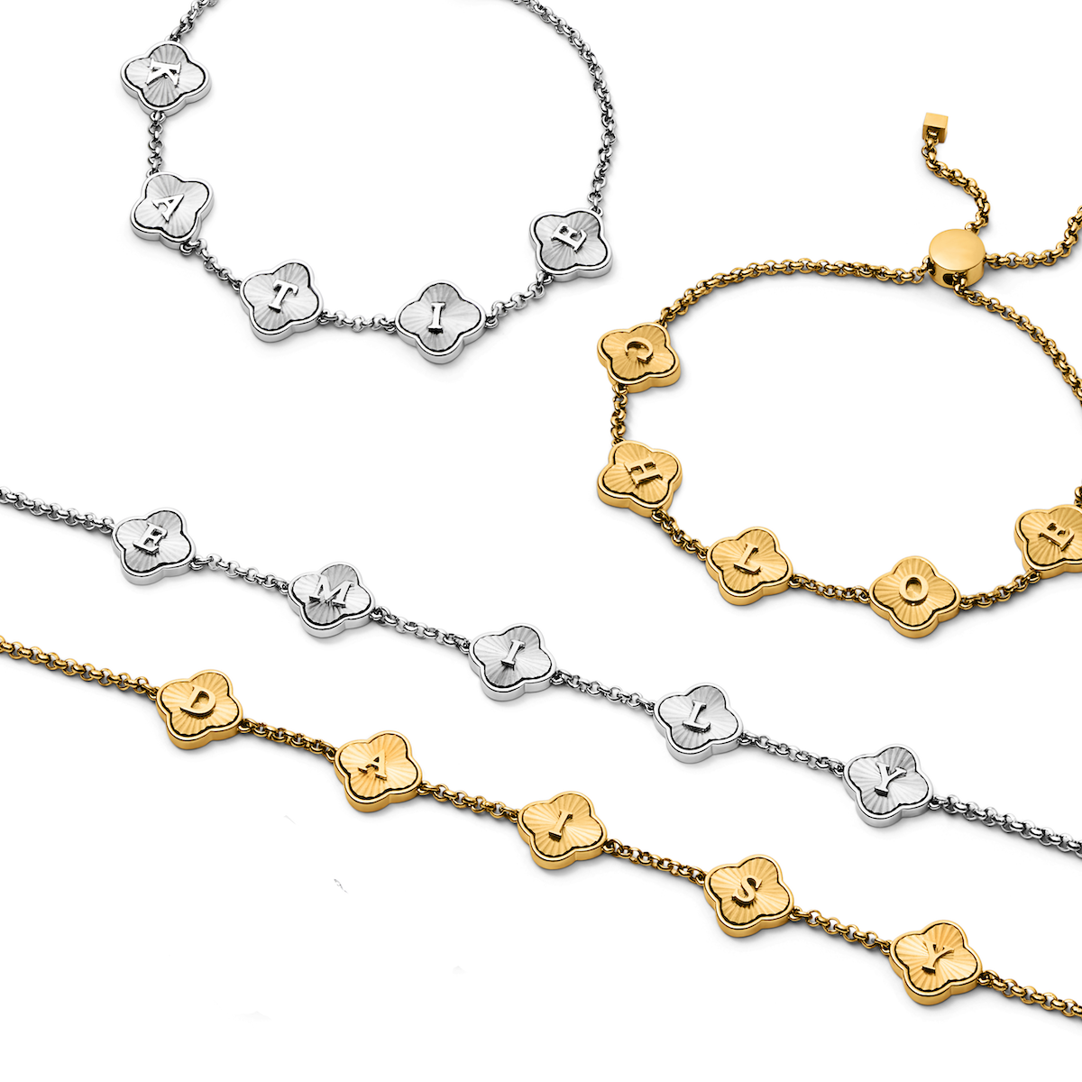 Bracelet Personnalisé Femme en Or 18K avec Prénom et Pierre de Naissance | Bijoux Émotionnels pour Maman 6