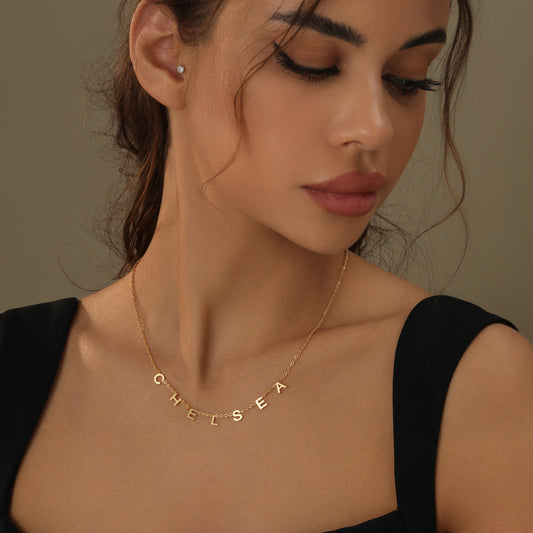 Collier Personnalisé Prénom Femme en Acier Inoxydable - Bijou Minimaliste pour Maman 2