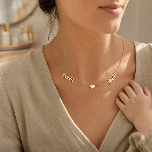 Collier Personnalisé Prénom Femme en Or 18K | Chaîne Élégante pour Maman 2
