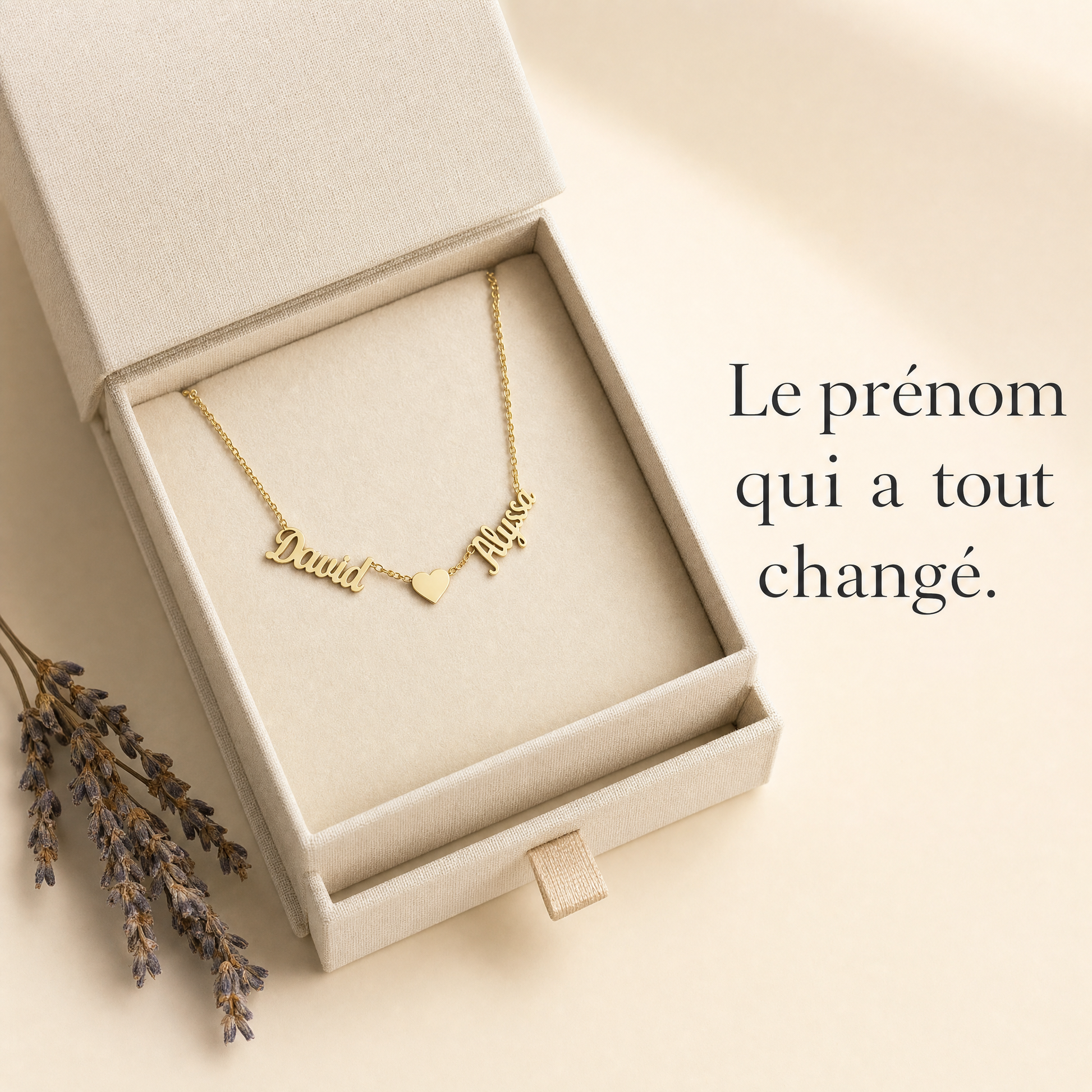 Collier Personnalisé Prénom Femme en Or 18K | Chaîne Élégante pour Maman 3