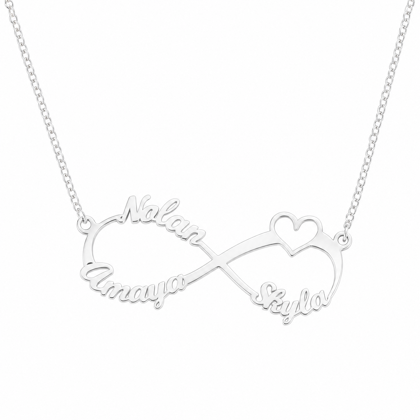 Collier Personnalisé Femme | Collier Infini avec Prénoms Gravés | Cadeau Émotionnel pour Maman 5