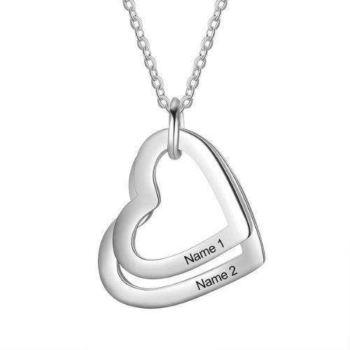 Collier Personnalisé Prénom Femme avec Pendentifs Cœur | Bijou Émotionnel pour Maman 4