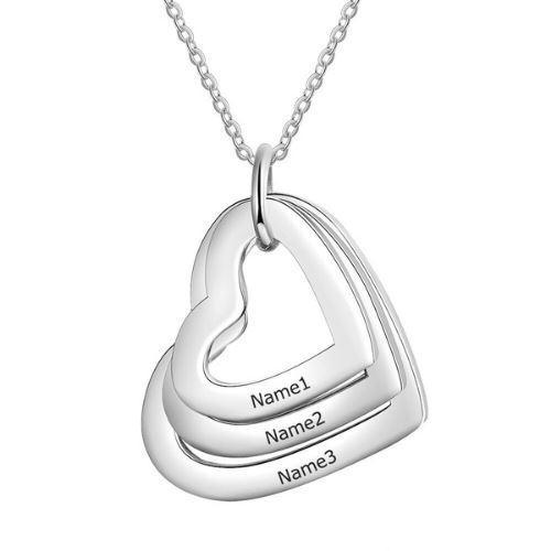 Collier Personnalisé Prénom Femme avec Pendentifs Cœur | Bijou Émotionnel pour Maman 5