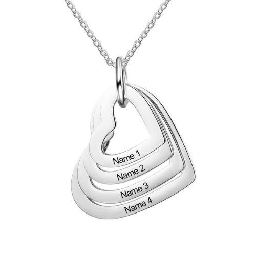 Collier Personnalisé Prénom Femme avec Pendentifs Cœur | Bijou Émotionnel pour Maman 6